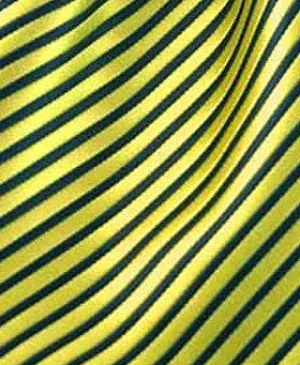 Yellow & Black Striped Pocket Square